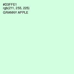 #D3FFE1 - Granny Apple Color Image