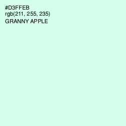 #D3FFEB - Granny Apple Color Image