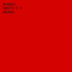 #D40301 - Monza Color Image