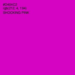 #D404C2 - Shocking Pink Color Image