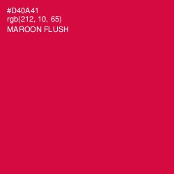 #D40A41 - Maroon Flush Color Image