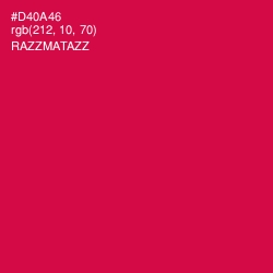 #D40A46 - Razzmatazz Color Image