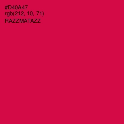 #D40A47 - Razzmatazz Color Image