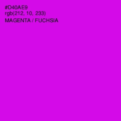 #D40AE9 - Magenta / Fuchsia Color Image