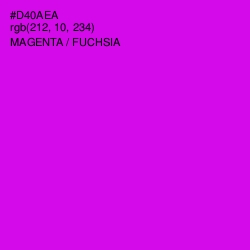 #D40AEA - Magenta / Fuchsia Color Image