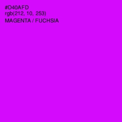 #D40AFD - Magenta / Fuchsia Color Image