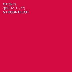 #D40B43 - Maroon Flush Color Image
