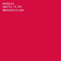 #D40C40 - Maroon Flush Color Image