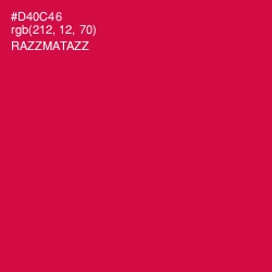 #D40C46 - Razzmatazz Color Image