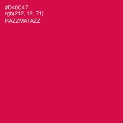 #D40C47 - Razzmatazz Color Image