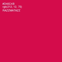 #D40C4B - Razzmatazz Color Image