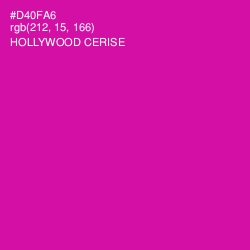 #D40FA6 - Hollywood Cerise Color Image