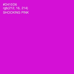 #D410D6 - Shocking Pink Color Image