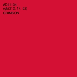 #D41134 - Crimson Color Image