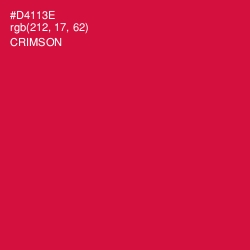 #D4113E - Crimson Color Image