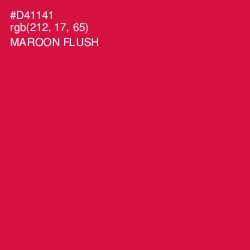 #D41141 - Maroon Flush Color Image