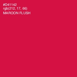 #D41142 - Maroon Flush Color Image