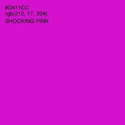 #D411CC - Shocking Pink Color Image