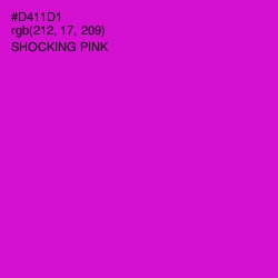 #D411D1 - Shocking Pink Color Image