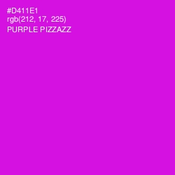 #D411E1 - Purple Pizzazz Color Image