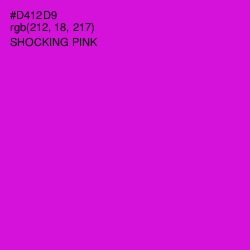 #D412D9 - Shocking Pink Color Image