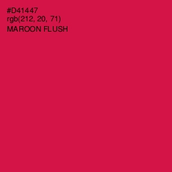 #D41447 - Maroon Flush Color Image