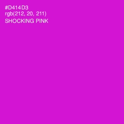 #D414D3 - Shocking Pink Color Image