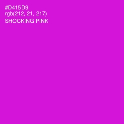 #D415D9 - Shocking Pink Color Image