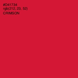 #D41734 - Crimson Color Image