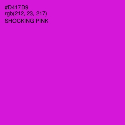 #D417D9 - Shocking Pink Color Image