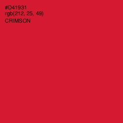 #D41931 - Crimson Color Image