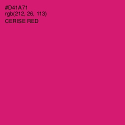 #D41A71 - Cerise Red Color Image