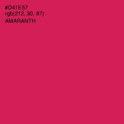 #D41E57 - Amaranth Color Image