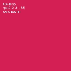 #D41F55 - Amaranth Color Image