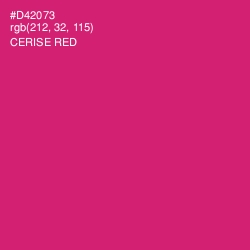 #D42073 - Cerise Red Color Image