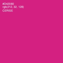 #D42080 - Cerise Color Image
