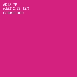 #D4217F - Cerise Red Color Image