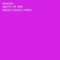 #D422E4 - Razzle Dazzle Rose Color Image