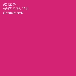 #D42374 - Cerise Red Color Image