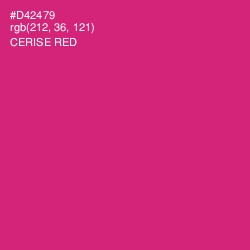 #D42479 - Cerise Red Color Image