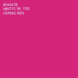 #D4247B - Cerise Red Color Image