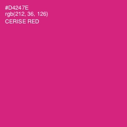 #D4247E - Cerise Red Color Image