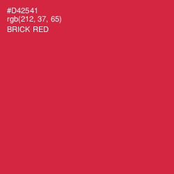 #D42541 - Brick Red Color Image