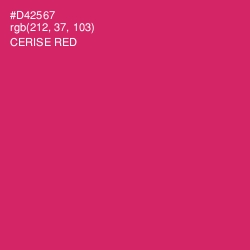 #D42567 - Cerise Red Color Image