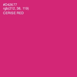 #D42677 - Cerise Red Color Image