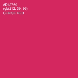 #D42760 - Cerise Red Color Image