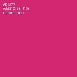 #D42771 - Cerise Red Color Image