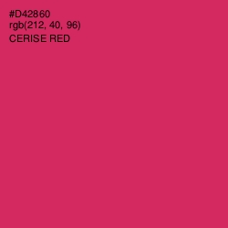 #D42860 - Cerise Red Color Image