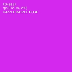 #D428EF - Razzle Dazzle Rose Color Image