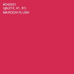 #D42951 - Maroon Flush Color Image